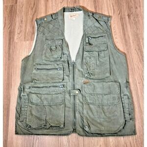 Woolrich Rugged Utility Vest Gorpcore Fishing Hunting Multi Pocket Photography